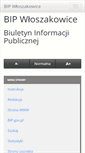 Mobile Screenshot of bip.wloszakowice.pl