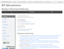 Tablet Screenshot of bip.wloszakowice.pl